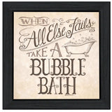 When All Else Fails 4 Black Framed Print Bathroom Wall Art - Homeroots - Flyclothing LLC