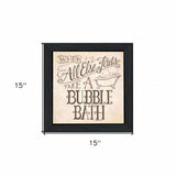 When All Else Fails 4 Black Framed Print Bathroom Wall Art - Homeroots - Flyclothing LLC