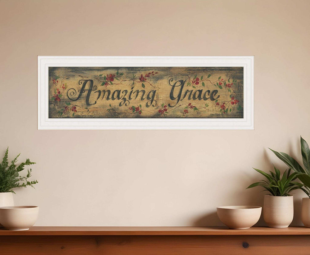 Amazing Grace 11 White Framed Print Wall Art - Homeroots - Flyclothing LLC