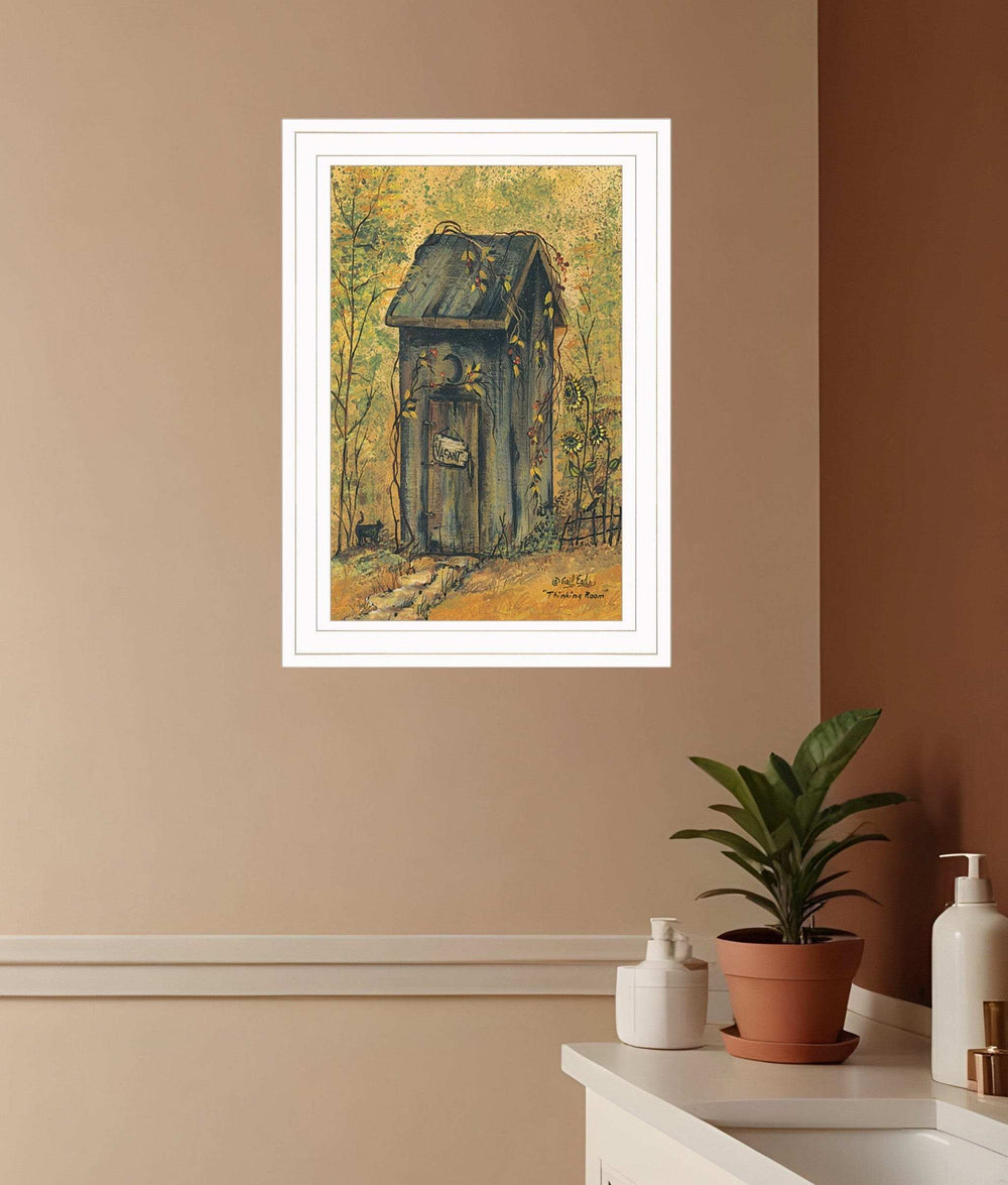 Thinking Room 1 White Framed Print Wall Art - Homeroots - Flyclothing LLC