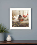 Playing Around 15x15 White Framed Print Wall Art - Homeroots - Flyclothing LLC