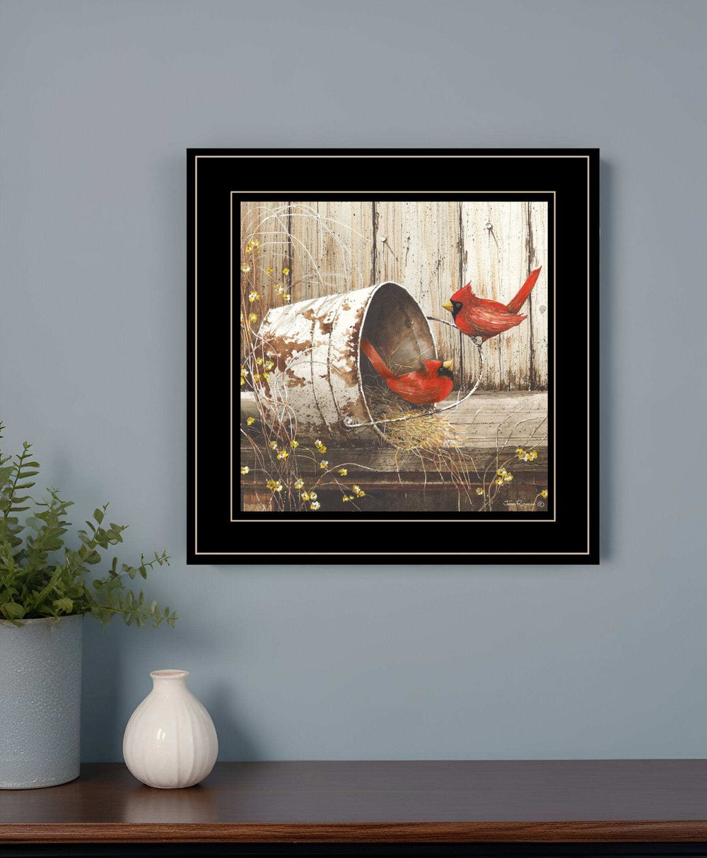 Playing Around 15x15 Black Framed Print Wall Art - Homeroots - Flyclothing LLC