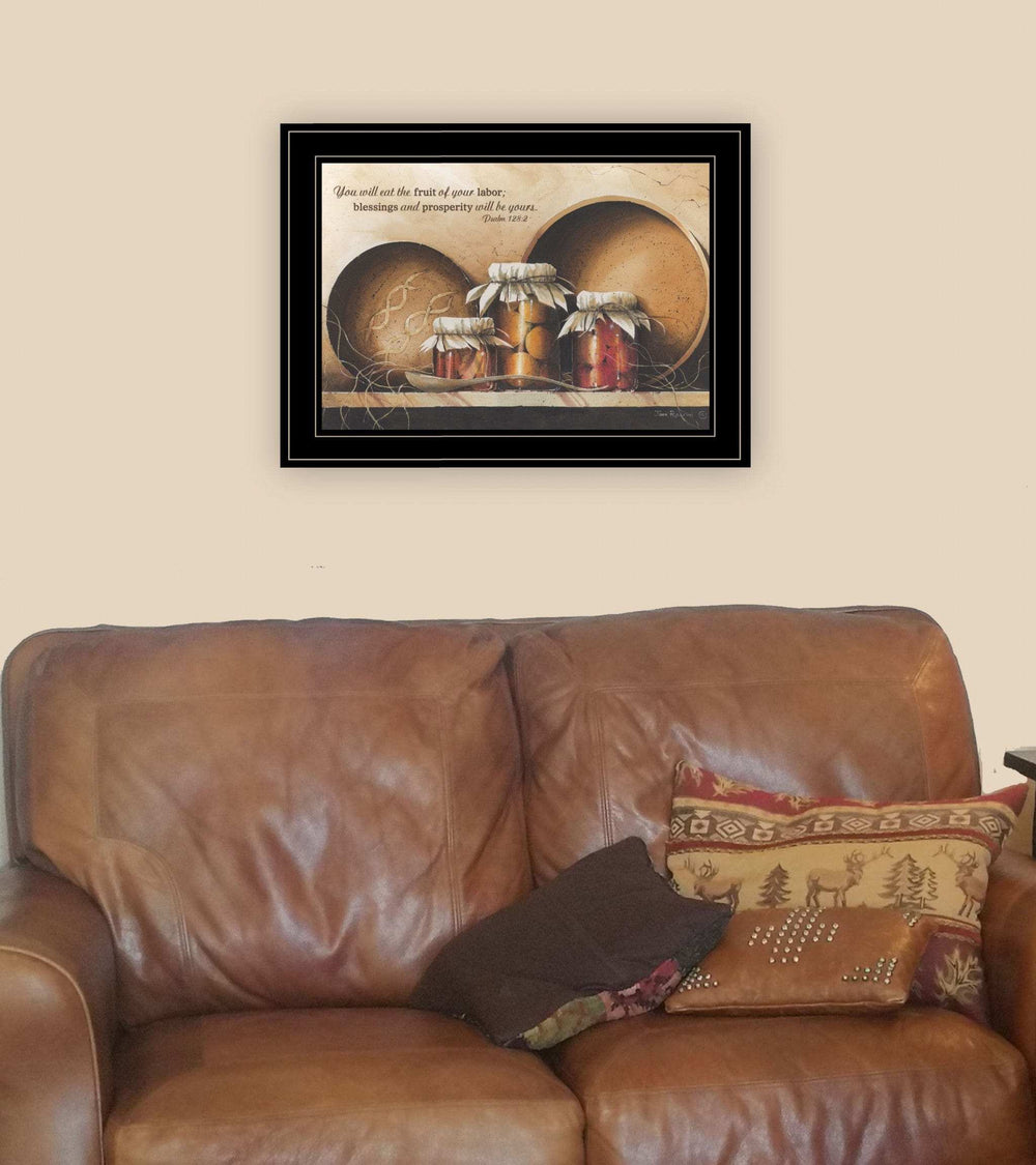 Blessings and Prosperity 3 Black Framed Print Wall Art - Homeroots - Flyclothing LLC