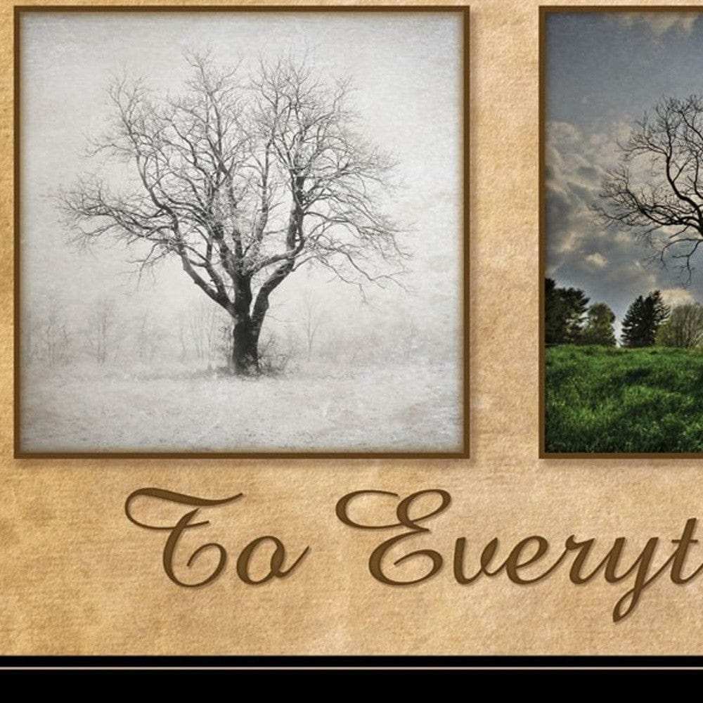 There is a Season Big Trees Black Framed Print Wall Art - Homeroots - Flyclothing LLC