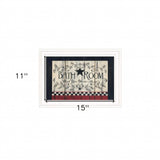 Bathroom 2 White Framed Print Bathroom Wall Art - Homeroots - Flyclothing LLC