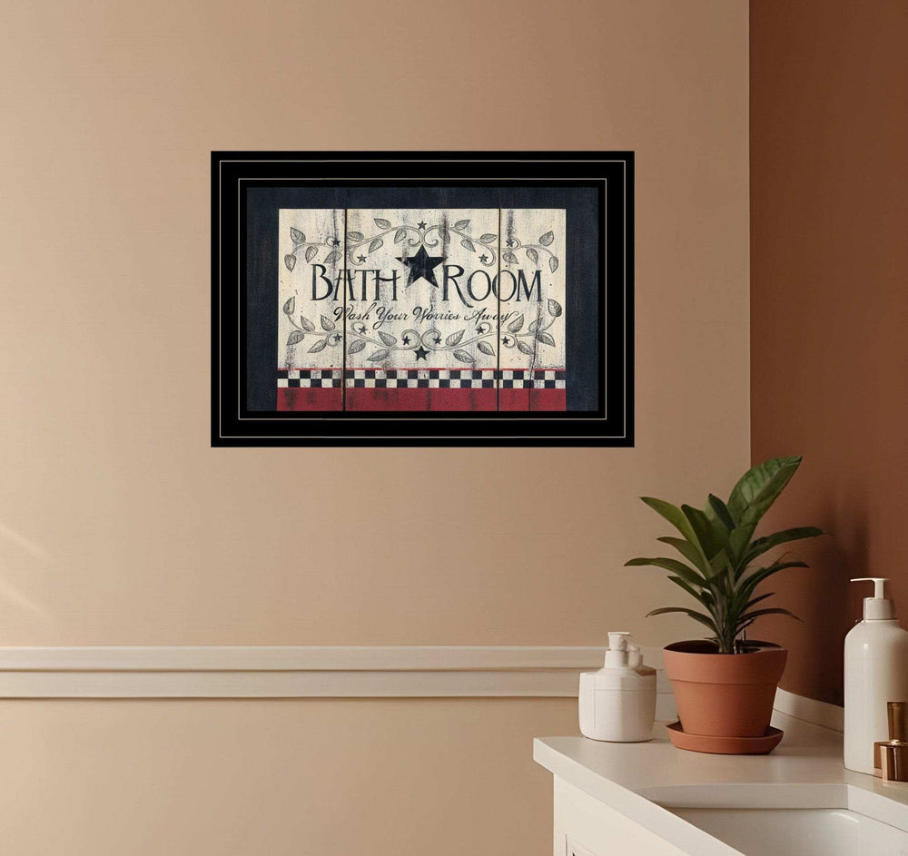 Bathroom 3 Black Framed Print Bathroom Wall Art - Homeroots - Flyclothing LLC