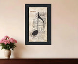 Music 7 Black Framed Print Wall Art - Homeroots - Flyclothing LLC