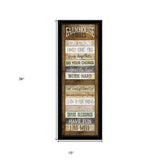 Farmhouse Rules 4 Black Framed Print Wall Art - Homeroots - Flyclothing LLC