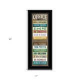 Office Rules 8 Black Framed Print Wall Art - Homeroots - Flyclothing LLC