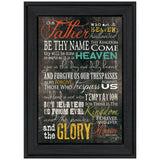 The Lords Prayer 3 Black Framed Print Wall Art - Homeroots - Flyclothing LLC