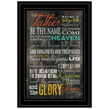 The Lords Prayer 4 Black Framed Print Wall Art - Homeroots - Flyclothing LLC