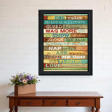 Dog Rules 6 Black Framed Print Wall Art - Homeroots - Flyclothing LLC