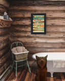 Dog Rules 3 Black Framed Print Wall Art - Homeroots - Flyclothing LLC