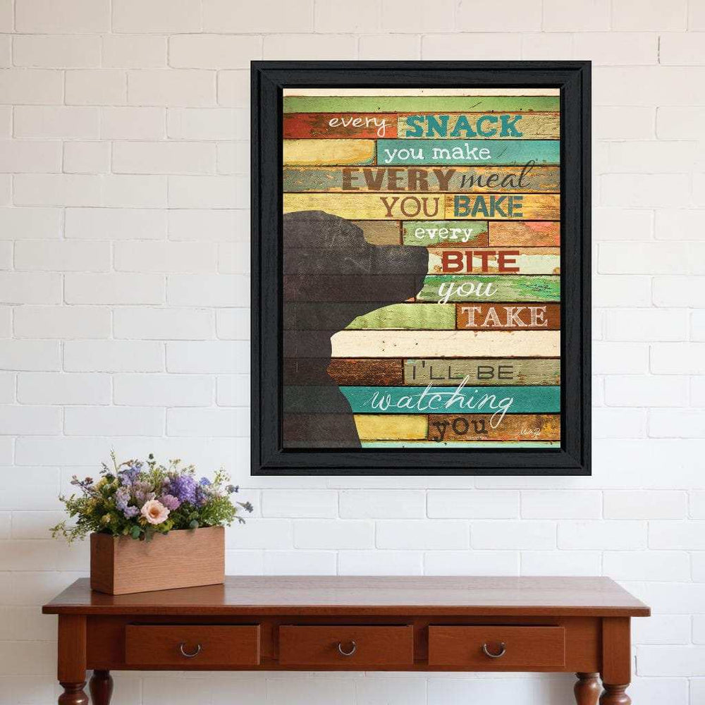 Ill Be Watching You 6 Black Framed Print Wall Art - Homeroots - Flyclothing LLC