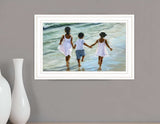 Family and Friends 2 White Framed Print Wall Art - Homeroots - Flyclothing LLC