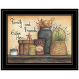 Family and Friends 4 Black Framed Print Wall Art - Homeroots - Flyclothing LLC