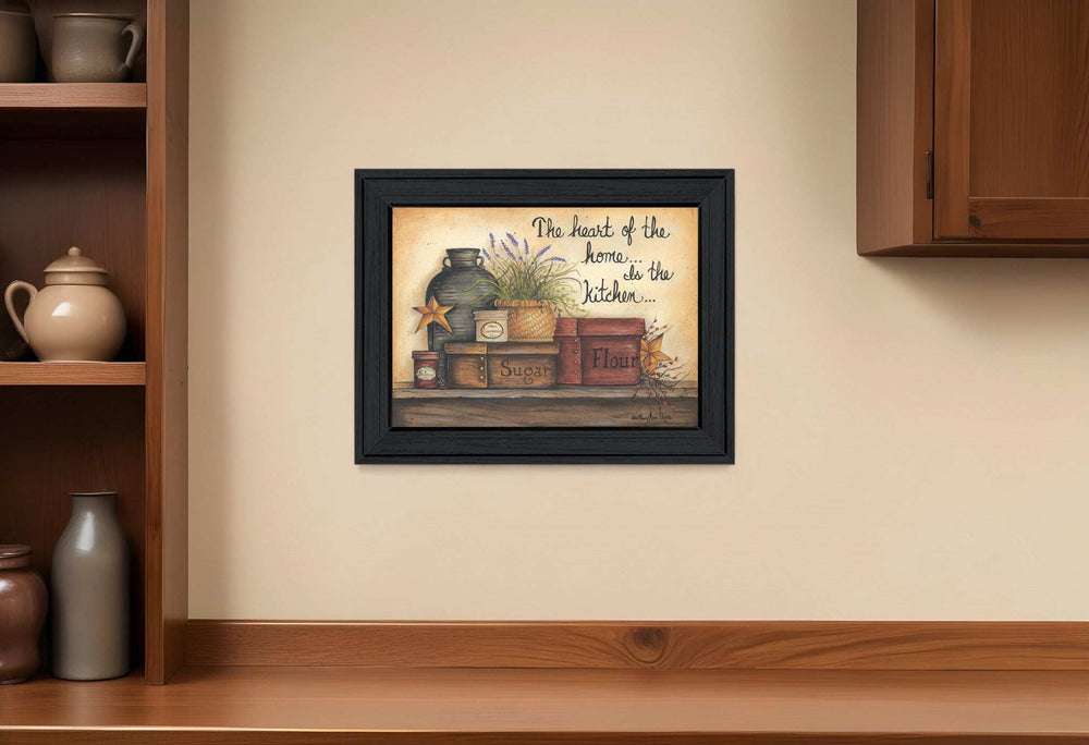 Heart of the Home 7 Black Framed Print Kitchen Wall Art - Homeroots - Flyclothing LLC