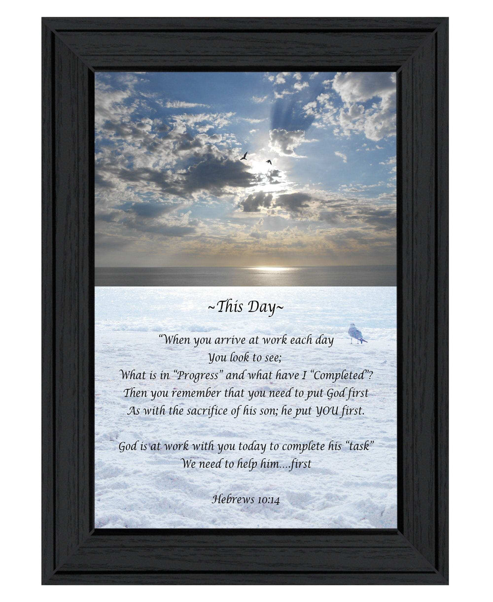 This Day 2 Black Framed Print Wall Art - Homeroots - Flyclothing LLC