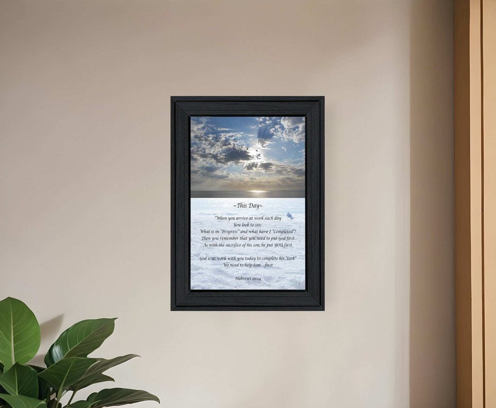 This Day 2 Black Framed Print Wall Art - Homeroots - Flyclothing LLC