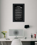 Life Lessons 2 Black Framed Print Wall Art - Homeroots - Flyclothing LLC