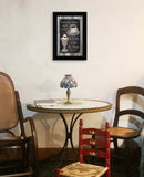 Everyday Starts with Coffee Chalkboard Framed 2 Black Framed Print Kitchen Wall Art - Homeroots - Flyclothing LLC