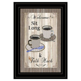 Sit Long Talk Much 2 Black Framed Print Wall Art - Homeroots - Flyclothing LLC