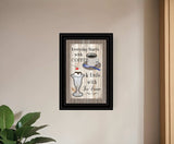 Everyday Starts with Coffee 2 Black Framed Print Wall Art - Homeroots - Flyclothing LLC