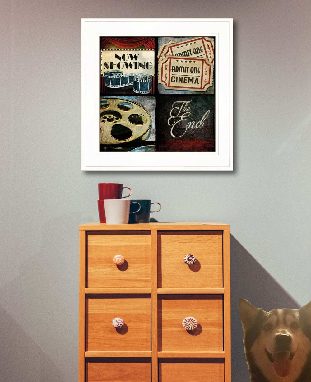 At the Movies I 1 White Framed Print Wall Art - Homeroots - Flyclothing LLC