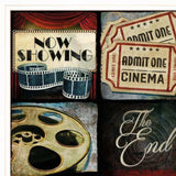 At the Movies I 1 White Framed Print Wall Art - Homeroots - Flyclothing LLC