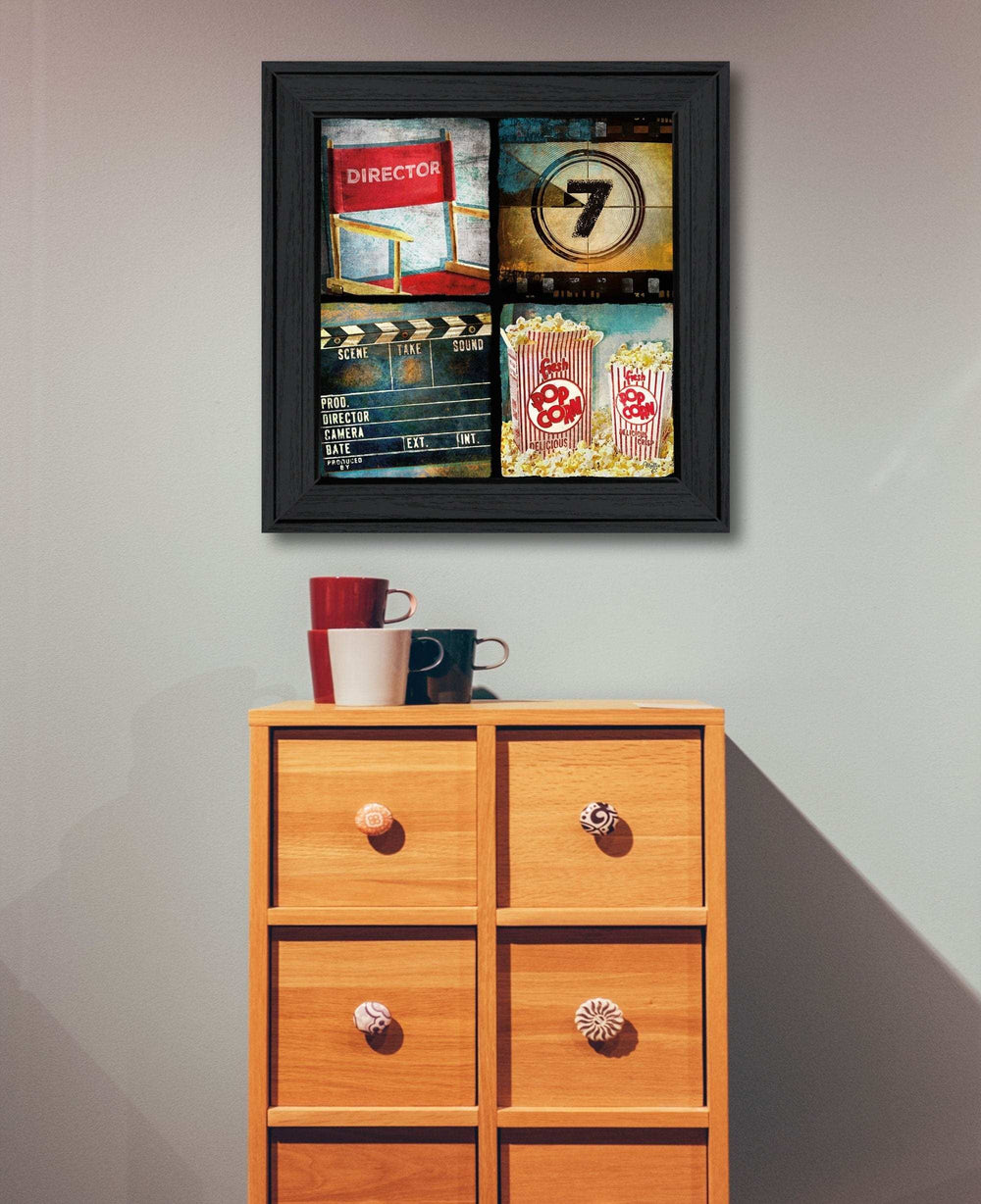 At The Movies 4 Black Framed Print Wall Art - Homeroots - Flyclothing LLC