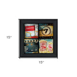 At The Movies 4 Black Framed Print Wall Art - Homeroots - Flyclothing LLC