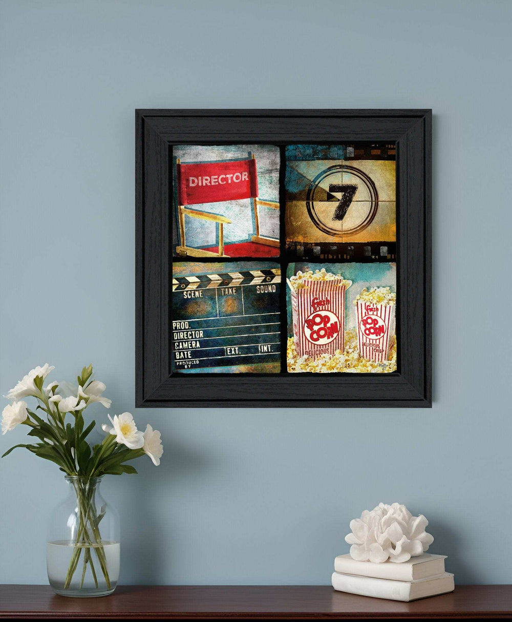 At The Movies 4 Black Framed Print Wall Art - Homeroots - Flyclothing LLC