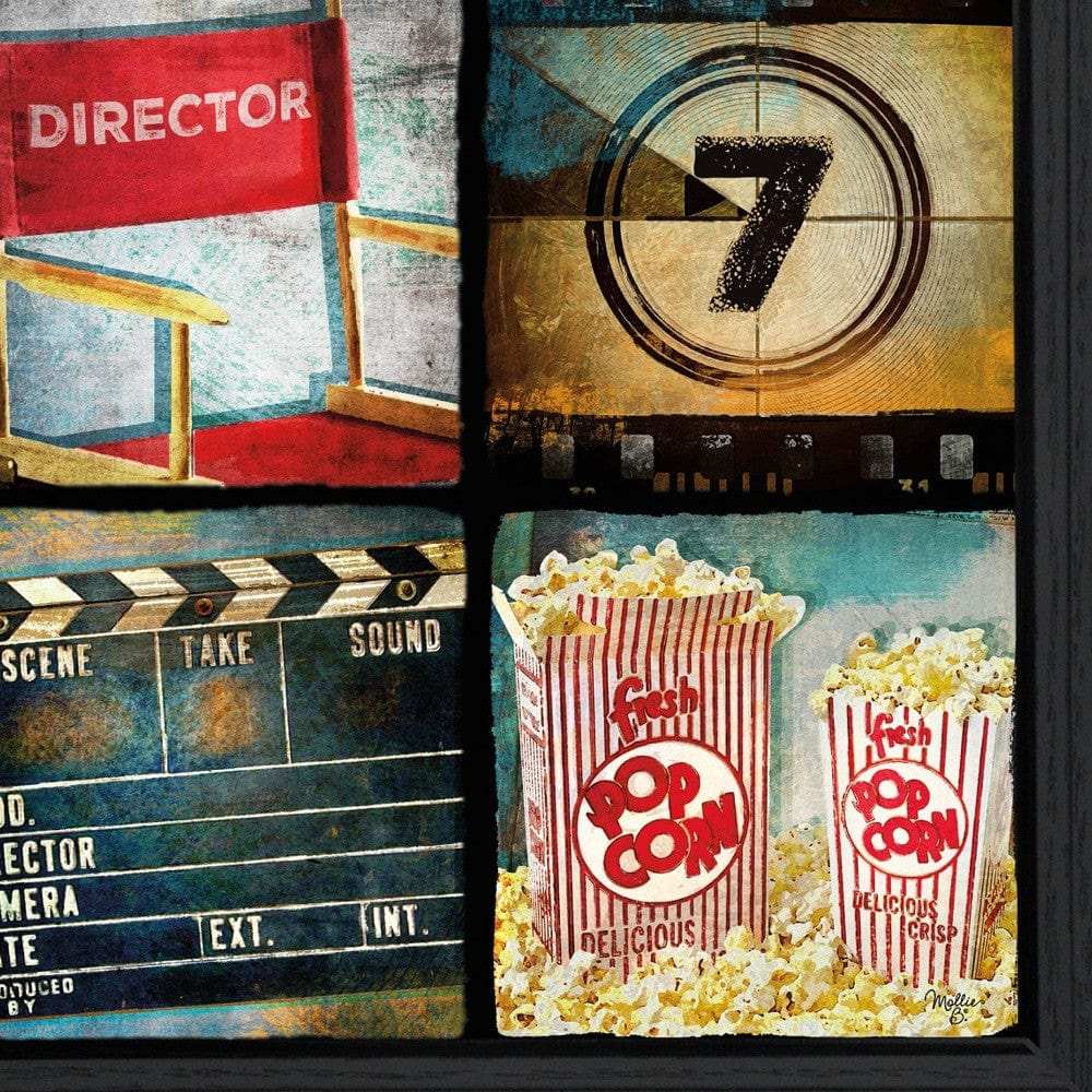 At The Movies 4 Black Framed Print Wall Art - Homeroots - Flyclothing LLC