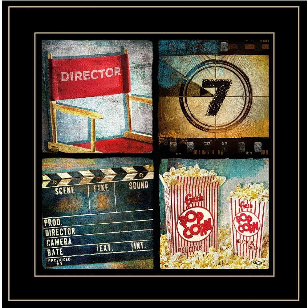 At The Movies 5 Black Framed Print Wall Art - Homeroots - Flyclothing LLC