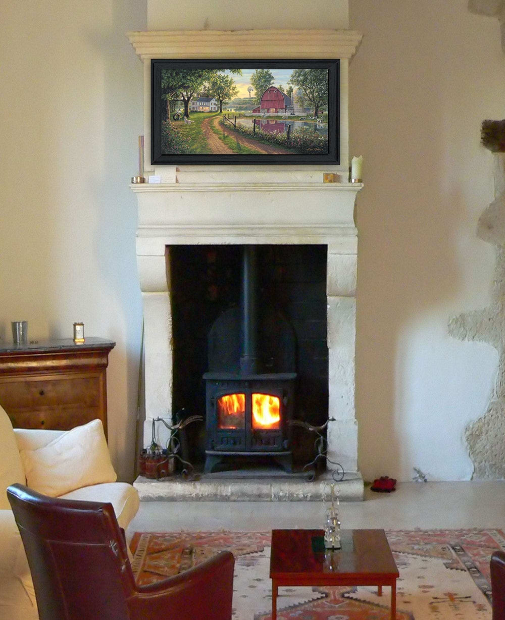 The Road Home 11 Black Framed Print Wall Art - Homeroots - Flyclothing LLC