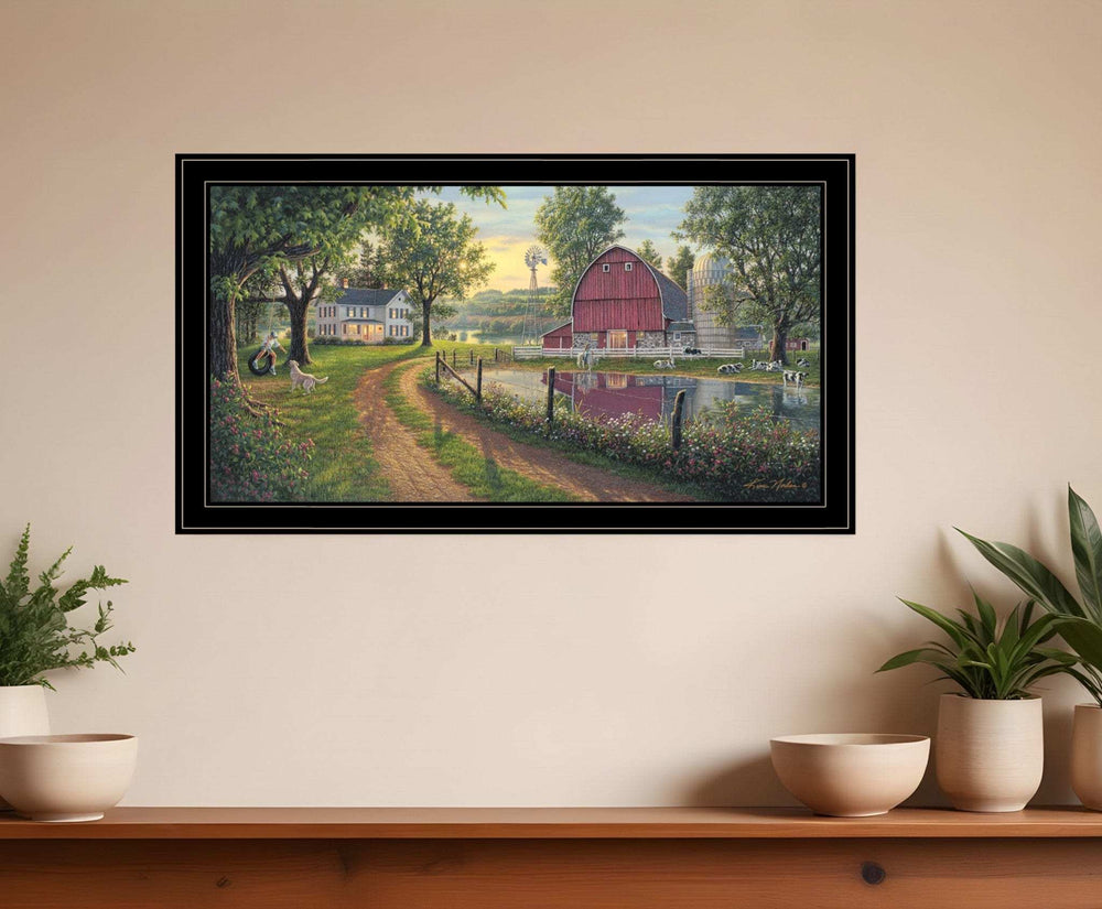 The Road Home 12 Black Framed Print Wall Art - Homeroots - Flyclothing LLC
