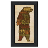 Cabin Rules 4 Black Framed Print Wall Art - Homeroots - Flyclothing LLC