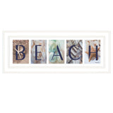 Beach 1 White Framed Print Wall Art - Homeroots - Flyclothing LLC