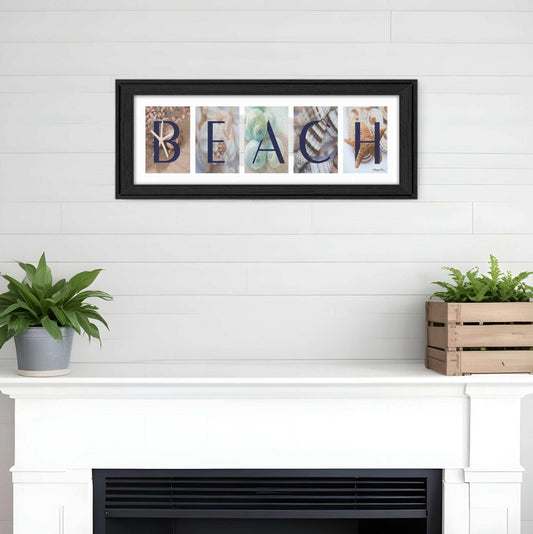 Beach 2 Black Framed Print Wall Art - Homeroots - Flyclothing LLC