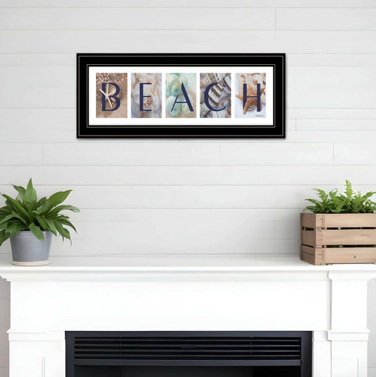 Beach 3 Black Framed Print Wall Art - Homeroots - Flyclothing LLC