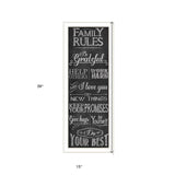 Family Rules 2 White Framed Print Wall Art - Homeroots - Flyclothing LLC