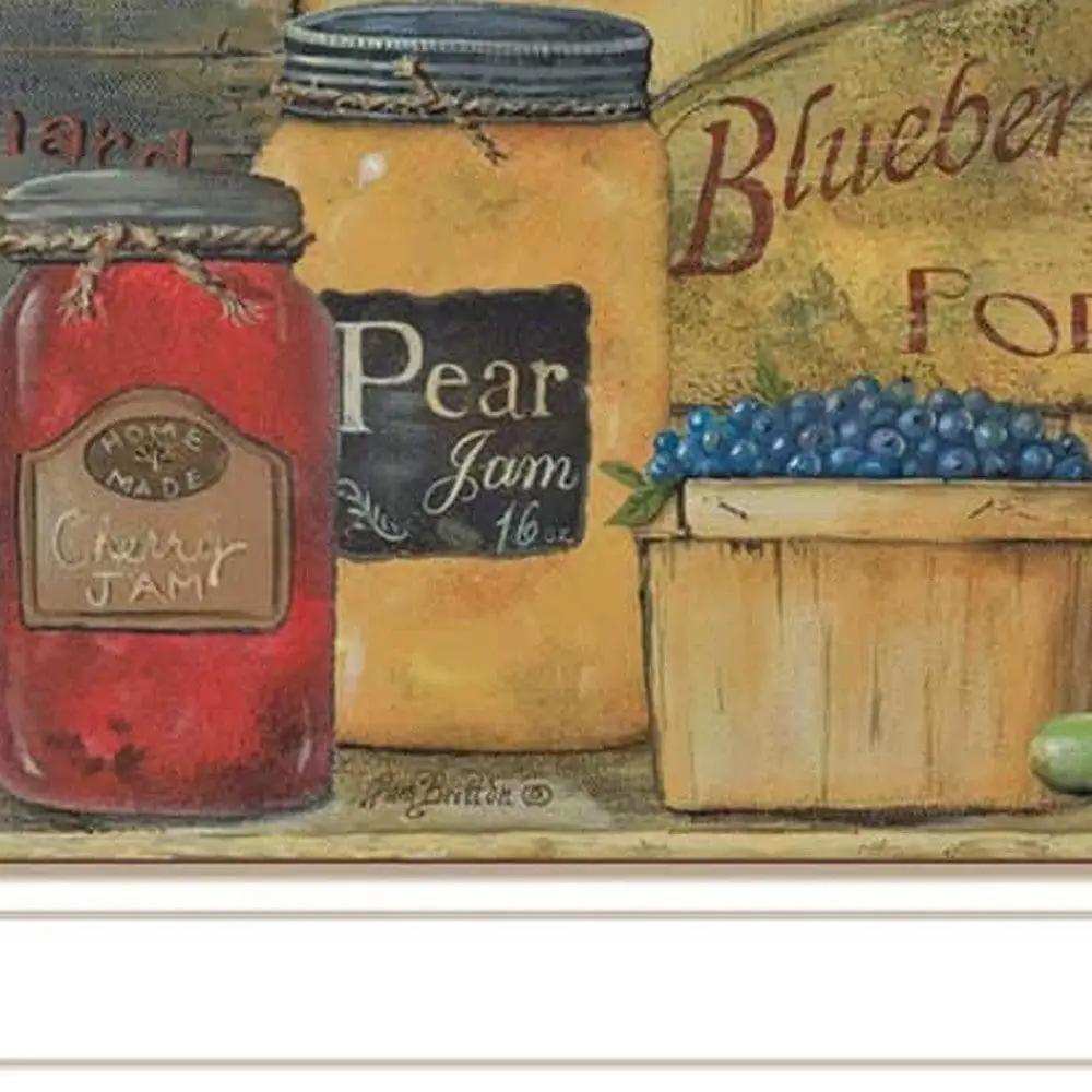 Set Of Three Country Kitchen 1 White Framed Print Kitchen Wall Art - Homeroots - Flyclothing LLC