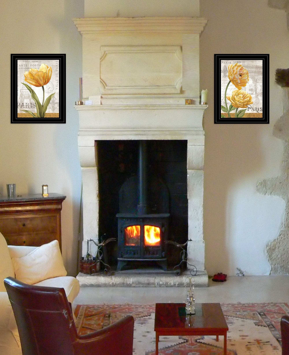 Set Of Two Paris 2 Black Framed Print Wall Art - Homeroots - Flyclothing LLC