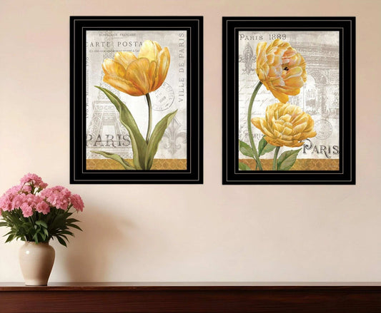 Set Of Two Paris 2 Black Framed Print Wall Art - Homeroots - Flyclothing LLC