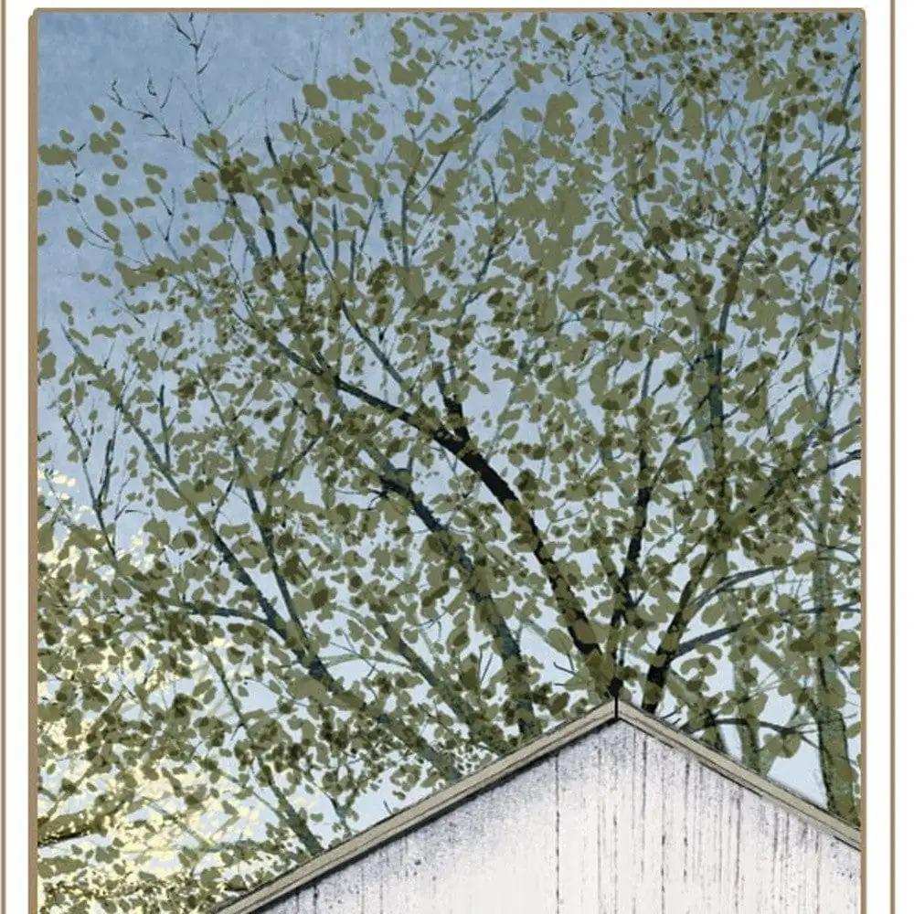 Set Of Two Country Barns 1 White Framed Print Wall Art - Homeroots - Flyclothing LLC