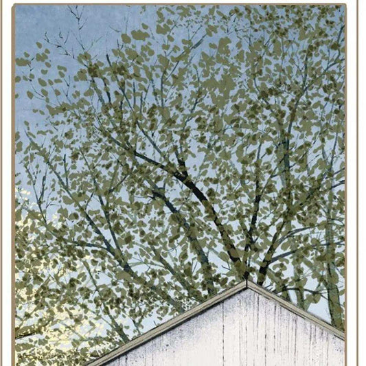 Set Of Two Country Barns 1 White Framed Print Wall Art - Homeroots - Flyclothing LLC