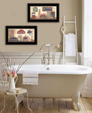 Set Of Two Bath 4 Black Framed Print Bathroom Wall Art - Homeroots - Flyclothing LLC