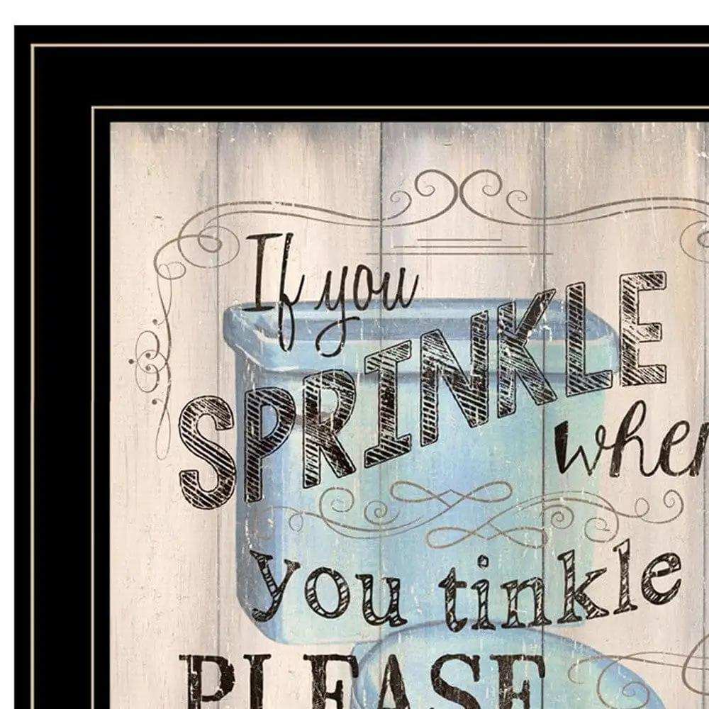 Set Of Three Bathroom Humor Black Framed Print Bathroom Wall Art - Homeroots - Flyclothing LLC