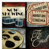 Set Of Two At The Movies 1 White Framed Print Wall Art - Homeroots - Flyclothing LLC