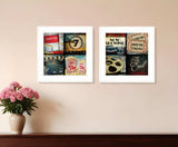 Set Of Two At The Movies 1 White Framed Print Wall Art - Homeroots - Flyclothing LLC